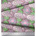 thumbnail image 3 of Soimoi polyester Crepe Fabric Artistic Flower & Geometric Printed Fabric 1 Yard 42 Inch Wide, 3 of 5