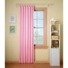 Solid Pink Tab Top Girls Bedroom Curtain Panel
