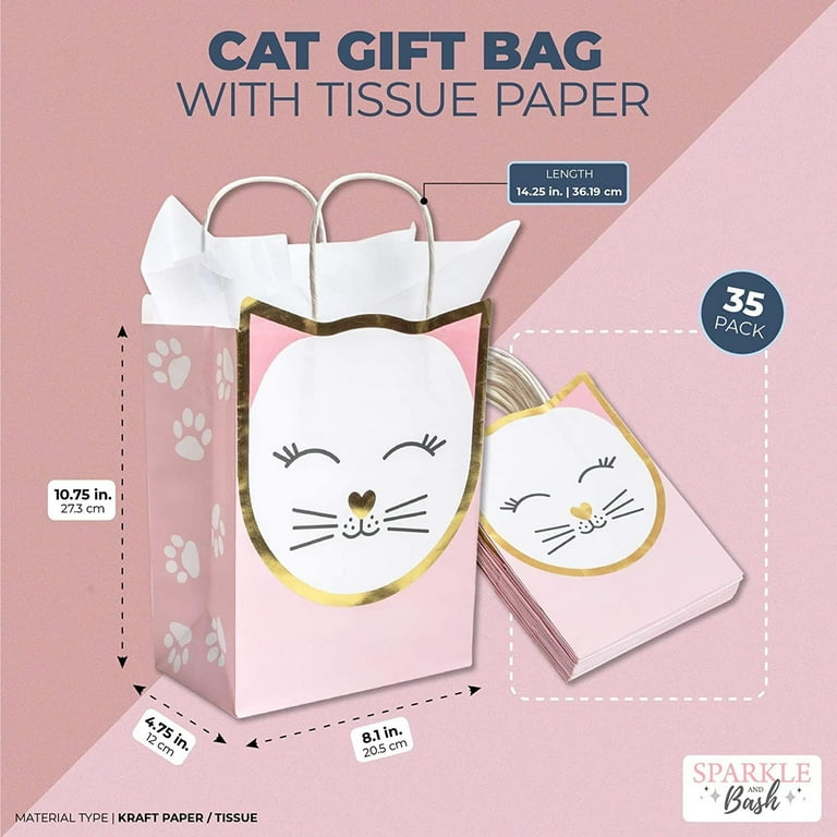 clumsy handicapped fatigue 15 Pack Cat Gift Bags for Birthday Party Favors w/ 20 Sheets of Tissue Paper, 8 x 10 x 4.7 in - Walmart.com clumsy handicapped fatigue 15 Pack Cat Gift Bags for Birthday Party Favors w/ 20 Sheets of Tissue Paper, 8 x 10 x 4.7 in - Walmart.com
