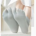 thumbnail image 5 of Women's Split Toe Socks, Breathable Thin Cotton Toe Separator Socks with Contoured Heel Design, Bunion Relief Hallux Valgus Correction Socks for Summer Daily Wear Pink, 5 of 6