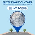 thumbnail image 2 of Swimline Hydrotools Silver King Winter Pool Cover for 16 x 36 Ft Inground Rectangle Pools, 2 of 7