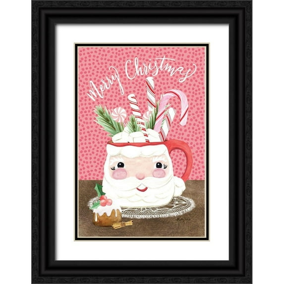 Talent, Kelley 23x32 Black Ornate Wood Framed with Double Matting Museum Art Print Titled - Santa Mug