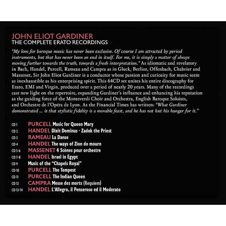 John Eliot Gardiner - The Complete Erato Recordings - John Elliot