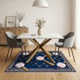 thumbnail image 3 of ODIKA Field Large Athletic Theme Stitching Crossed Equipment Soccer Non-Slip Chair-Friendly for Dining Room, Under Table, Home Office, 3 of 7