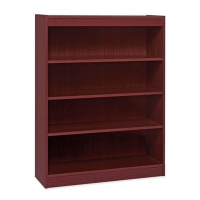 Hardwood Veneer Furniture Collection - Lorell Panel End Hardwood Veneer Bookcase LLR60072
