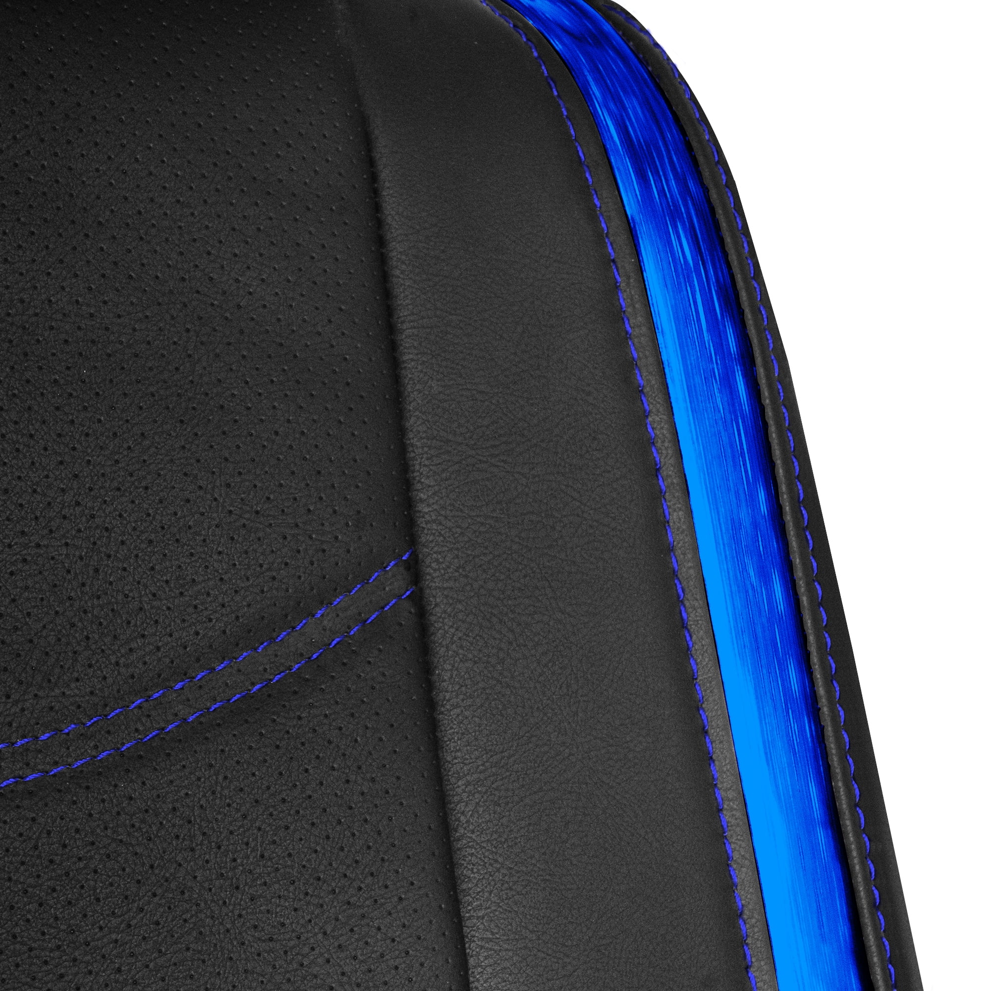 FH Group Universal  Faux Leather Fit Gallaxy13 Metallic Car Seat Covers for SUV, Sedan, Van - Full Set