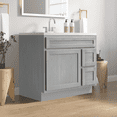 thumbnail image 2 of Vanity Art 36 Inch Single Shutter Door Bathroom Vanity Base Cabinet with 2 Functioning Shaker Drawers, Strudy Floor Mount Storage Cabinet Organizer for Bedroom, Living Room, Kitchen, VA4036-2RS, 2 of 12