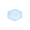 thumbnail image 3 of Hexagonal Plates Impregnable Dinner Plates Dishwasher Microwave Safe Plastic Plates Reusable Lightweight Plates For Kitchen Or Camping 6.69x6.69 Inches, 3 of 6