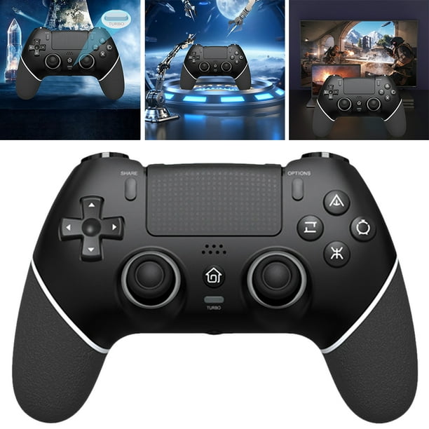 Controlador Consola Joystick Hall Compatible Con Dientes Giroscópicos 6 Ejes para PS4 Azul