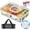 Silver, variant on Insulated Snackle Box Container with Reusable Ice Pack, 8 Compartment Chilled Beach Bag for Parties, Road Trips, Fruits, Veggies and Snacks