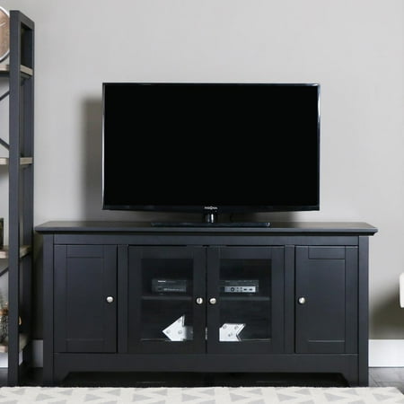 Walker Edison - 52" 4 Door Media Storage TV Stand for Most Flat-Panel TV's up to 58" - Black