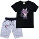 thumbnail image 2 of Camiseta de manga corta para niños, conjunto de pantalones cortos de algodón, informal, dibujos animados, ropa bonita, regalos de cumpleaños, juego Indigo Park, Verano, 2 of 4