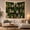 Botanical Bookshelf, variant on Plant and Bookshelf Illustration Polyester Tapestry