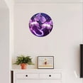 thumbnail image 4 of 12 Inch Wall Clock Battery Operated Silent Clock Decorative for Office, Kitchen, Outdoor, Living Room，Butterfly with Glowing Firework Exquisite Art, 4 of 4