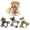 Brown, variant on Esaierr Pet Dog Plush Squeaky Sound Toy,Durable Corduroy Chew Toys,Interactive Stuffed Dog Toys Dog Toys for Large Dogs Plush Dog Toy for Aggressive Chewers Squeaky Interactive Puppy Toys