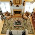 thumbnail image 5 of Kas Red/Black Kashan Machine-Made 100% Heat-set Polypropelene 3'3" x 4'11" - Area Rug, 5 of 5