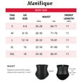 thumbnail image 7 of MANIFIQUE Waist Cinchers for Women Latex Underbust Corset Sport Girdle Hourglass Body Shaper, 7 of 7