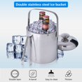 thumbnail image 5 of Clearance, 304 Stainless Steel Ice Bucket Double-layer Thickened Cold Champagne Bucket, 5 of 5