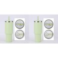 thumbnail image 1 of (2-Pack) Rinsvye 2 Pack 40 Oz Plus Tube Neon Tumbler Flip Straw Lid Umbrellas Cocktail Reusable Replacement Fit for Spill Stray Light Stick Proof Splash Tumbler Lids Reusable Tumbler Cover for Cup a, 1 of 5