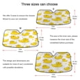 thumbnail image 5 of Yayeee Car Windshield Sun Shade Universal Fit Front Visor Protector, Yellow Rubber Ducks, 5 of 8