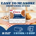 thumbnail image 6 of Crisco All-Vegetable Shortening Sticks, 20 oz, 3 One-Cup Sticks, 6 of 15