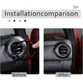 thumbnail image 3 of TINKI Car ABS Inner Central Console Air Conditioning Vent Rings Frame Cover Trim Car Accessories Compatible with Toyota Tacoma 2016 2017 2018 2019 2020 2021 2022 2023, 3 of 7