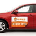 thumbnail image 1 of Gruubhub Deliivery Car Magnet Sign by DC | Flexible Car Magnetic Sheets with Adhesive Backing | 12"x18" Bumper Magnet Sticker for Vehicles, Trucks & Business Advertising Signs | 2 PC | Made in USA, 1 of 7