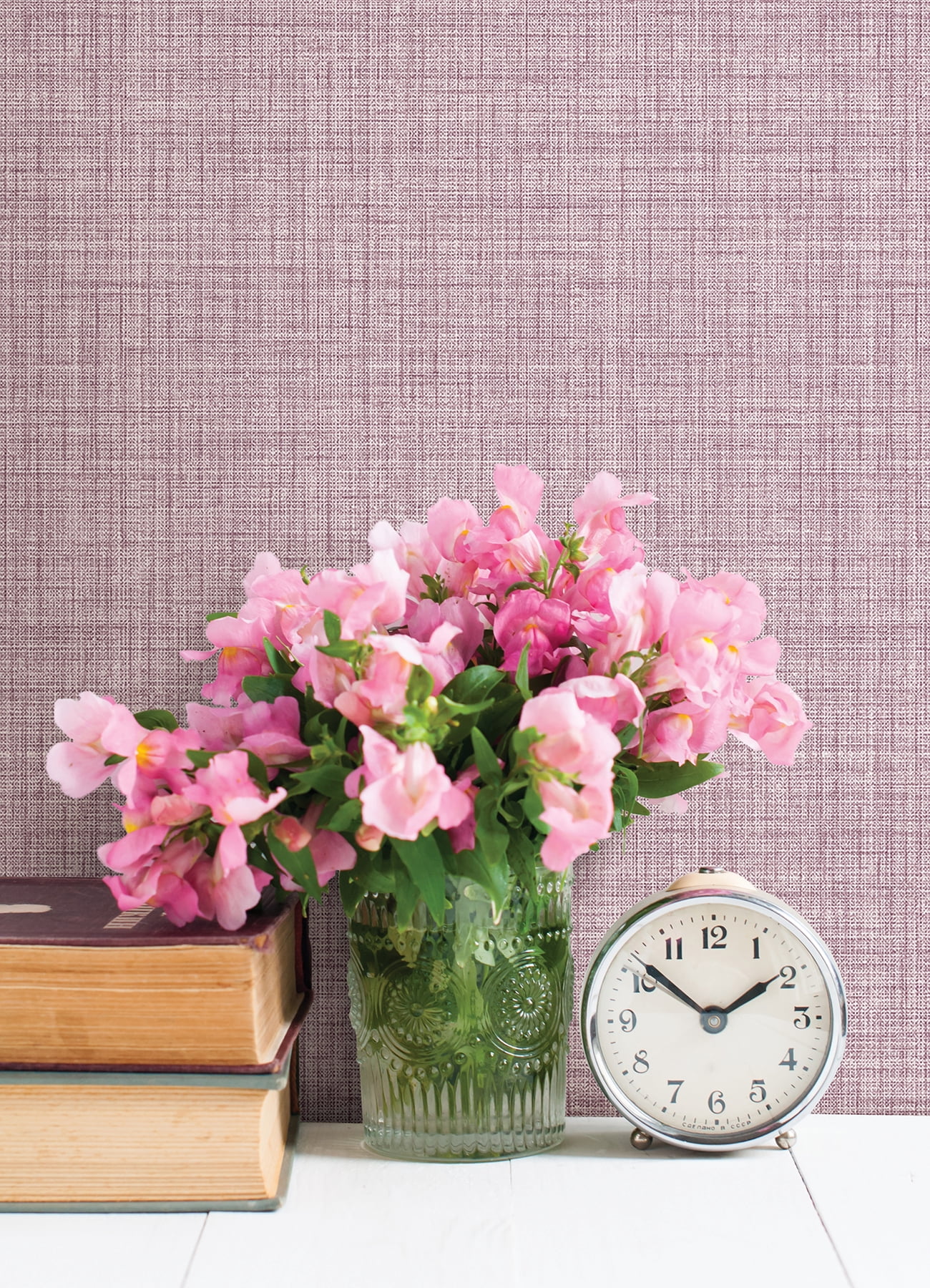 NuWallpaper Purple Lansdowne Peel and Stick Wallpaper