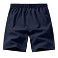thumbnail image 4 of LTTVQM Men's Athletic Shorts Quick Dry Workout Lightweight Running Elastic Waist Drawstring Summer Gym Shorts with Zipper Pockets Dark Blue XL, 4 of 7