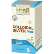 Natures Cure Kosher Colloidal Silver 100ppm Liquid - 4 OZ