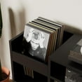 thumbnail image 6 of Cozy Castle Record Player Stand with Open Vinyl Storage, Record Player Table Holds up to 500 Albums, Vinyl Record Player Shelf with Power Outlet for Living Room, Black, 6 of 8