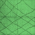 thumbnail image 1 of Ahgly Company Indoor Square Solid Emerald Green Modern Area Rugs, 4' Square, 1 of 4