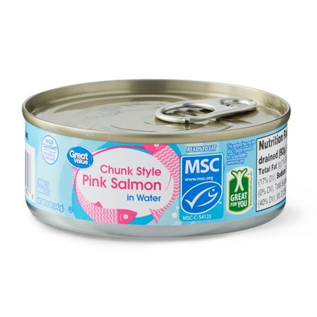 Great Value Chunk Style Pink Salmon Skinless Boneless, 5 oz