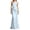 A1-Blue1078, variant on Summer Formal Maxi Gown for Women One Shoulder Draped Satin Solid Ruched Wedding Guest Dress