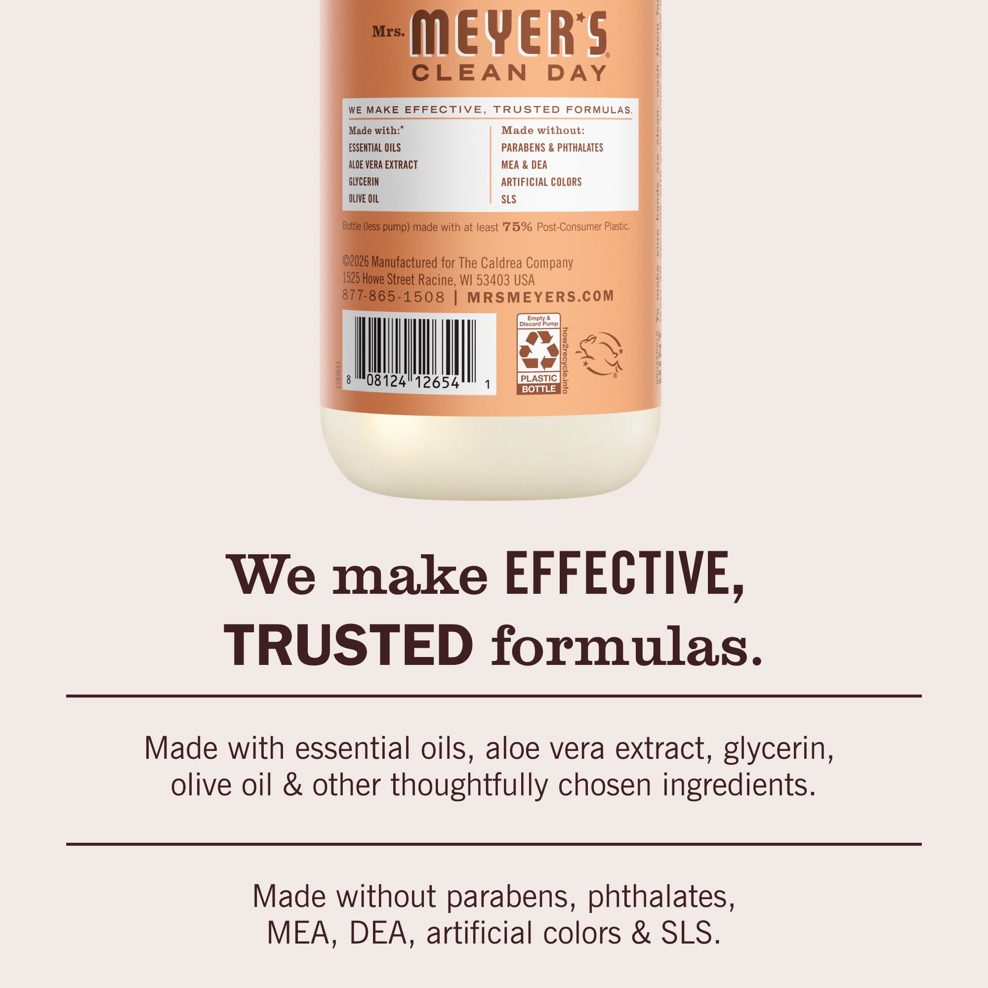 Mrs. Meyer’s Clean Day Hand Soap, Apricot Scent, 12.5 Fl Oz