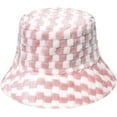 thumbnail image 5 of CoCopeaunts Bucket Hat for Men Casual Trend Mixed Color Plaid Fishing Cap Plush Basin Cap Women Autumn Winter Warm Cold Proof, 5 of 8