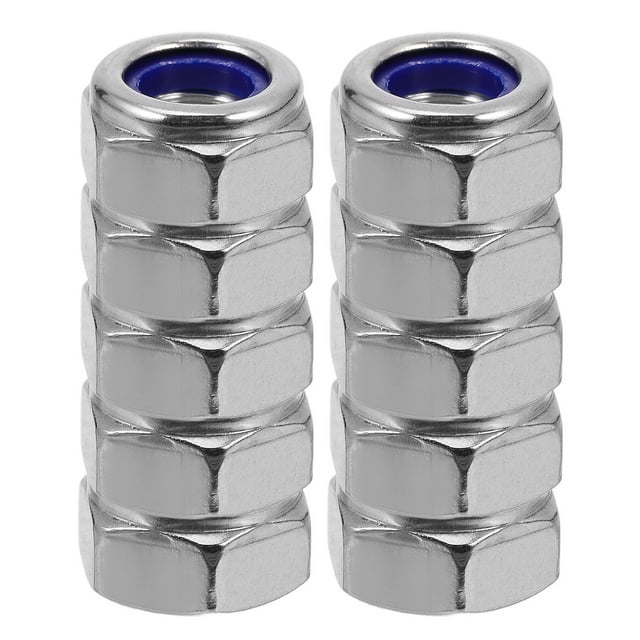unbranded 15 Pcs Écrous de Verrouillage en Métal 304 Acier Inoxydable Argent pour Applications Professionnelles
