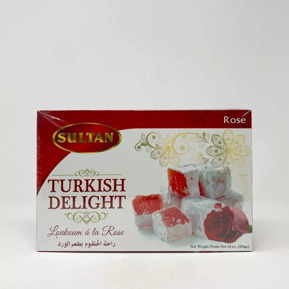 Sultan Rose Turkish Delight 16 Oz - Pack Of 6