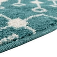 thumbnail image 6 of Rugs.com Moroccan Trellis Collection Rug – 4' x 6' Oval Turquoise Medium Rug Perfect For Living Rooms, Large Dining Rooms, Open Floorplans, 6 of 7