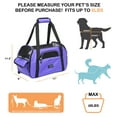 thumbnail image 2 of GOOPAWS Soft-Sided Dog & Cat Carrier Bag, Purple, 17'', 2 of 7