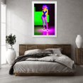 thumbnail image 3 of Stephen Chambers 23x32 White Modern Wood Framed Wall Art Titled - Neon Venus 10, 3 of 6