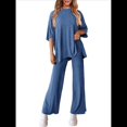 thumbnail image 2 of Traje Informal de Dos Piezas para Mujer, Ideal para Viajes y Vacaciones. Azul M, 2 of 9