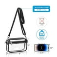 thumbnail image 3 of TIELUTT Transparent Removable Shoulder Crossbody Bag Visual Messenger Bag Outdoor Activity Rainproof Drawstring Mesh Bags Football Bag Overnight Bags for Men Workout Bag Men Basketball Bags for Boys, 3 of 6