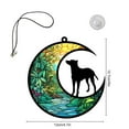 thumbnail image 2 of Holloyiver Stained Glass Dog Memorial Gifts for Dog Lovers, Black Dog Decor on Moon Window Hanging Suncatcher, Loss of Dog Sympathy Gift, Pet Loss Remembrance Gift in Memory of Dog, 2 of 3