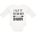 thumbnail image 3 of Inktastic I Got It from My Daddy Boys or Girls Long Sleeve Baby Bodysuit, 3 of 5