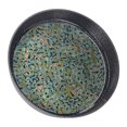 thumbnail image 2 of Tea Cup Tray, Decorative Tea Serving Tray Portable Alloy Complex Pattern Durable Lightweight  For Porch Blue,Black,Green, 2 of 8