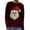 Red, variant on Womens Sweaters Christmas Santa Big Head Print Full Sleeve Crew Neck Pullover Sweater Ouedoor Daily Wear Cute Ladies Knitted Tops