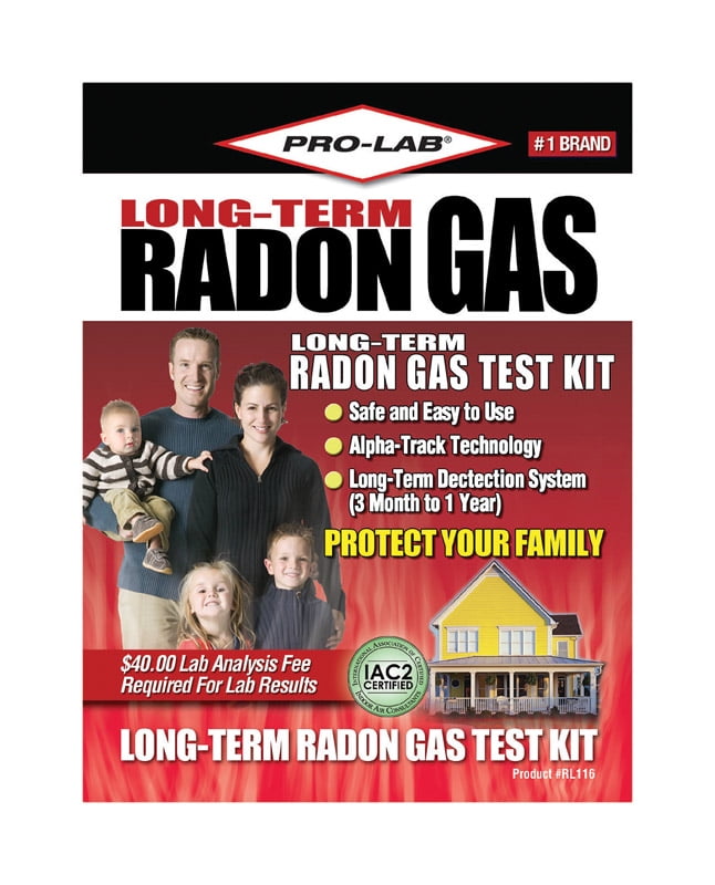 2Pack NEW PRO-LAB Radon Gas Detector Do It Yourself Test Kit Safe & Easy RA100 