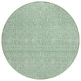 thumbnail image 2 of HomeRoots 595675 8 ft. Sage & Gray Round Geometric Washable Indoor & Outdoor Area Rug, 2 of 5