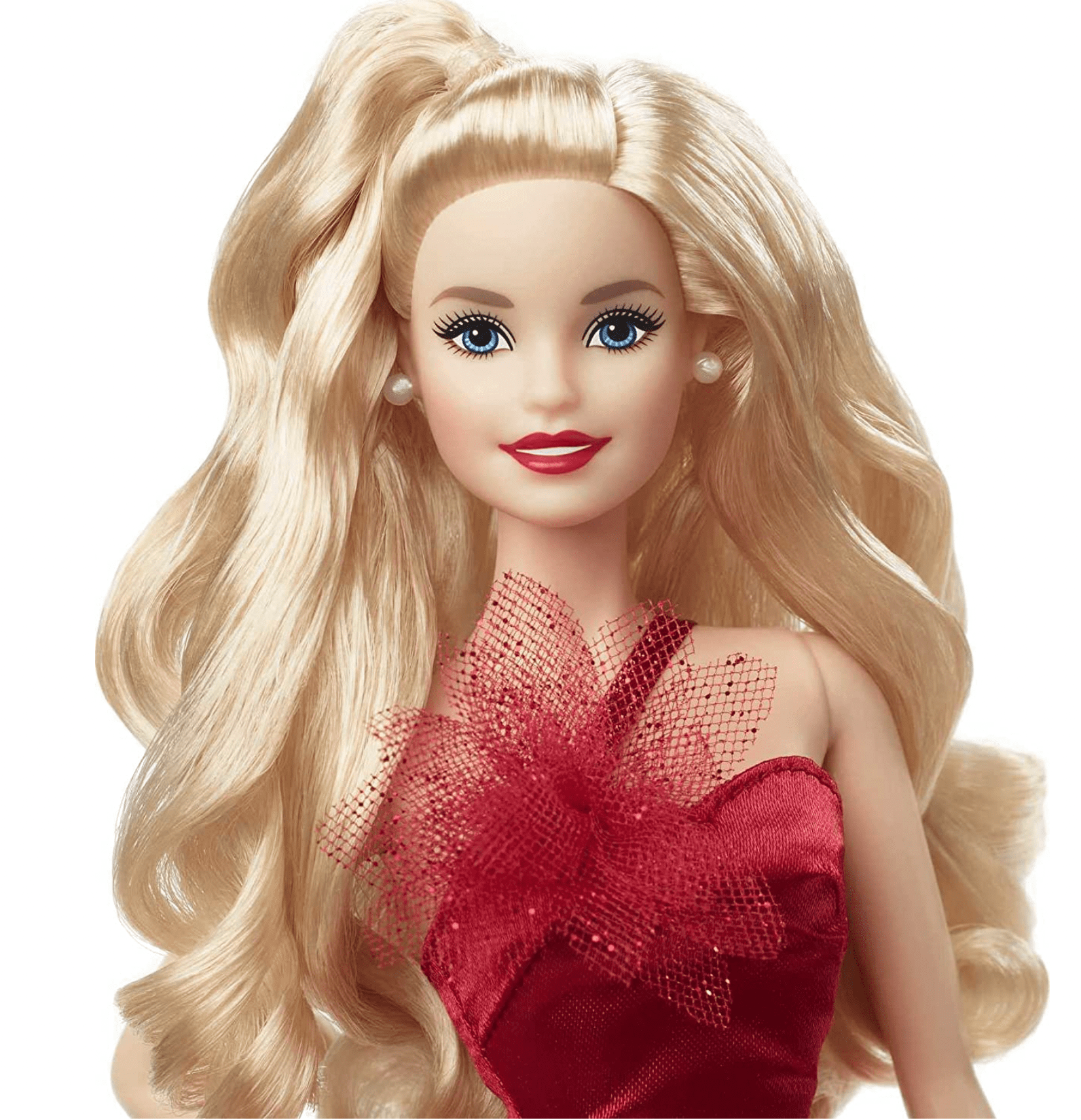 Barbie Signature 2022 Holiday Doll Blonde Wavy Hair 2022 Mattel HBY06